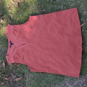 Women's large 41 Hawthorn burnt orange top